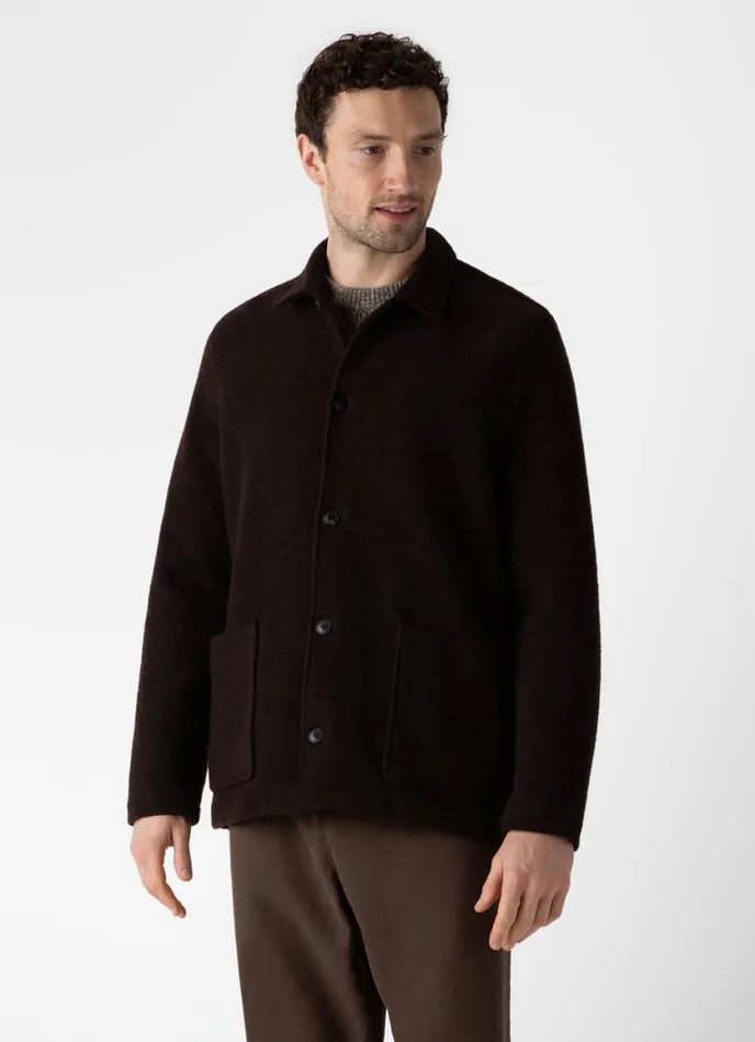 Wool Donkey Jacket Coffee Men SUNSPEL Jackets and Coats