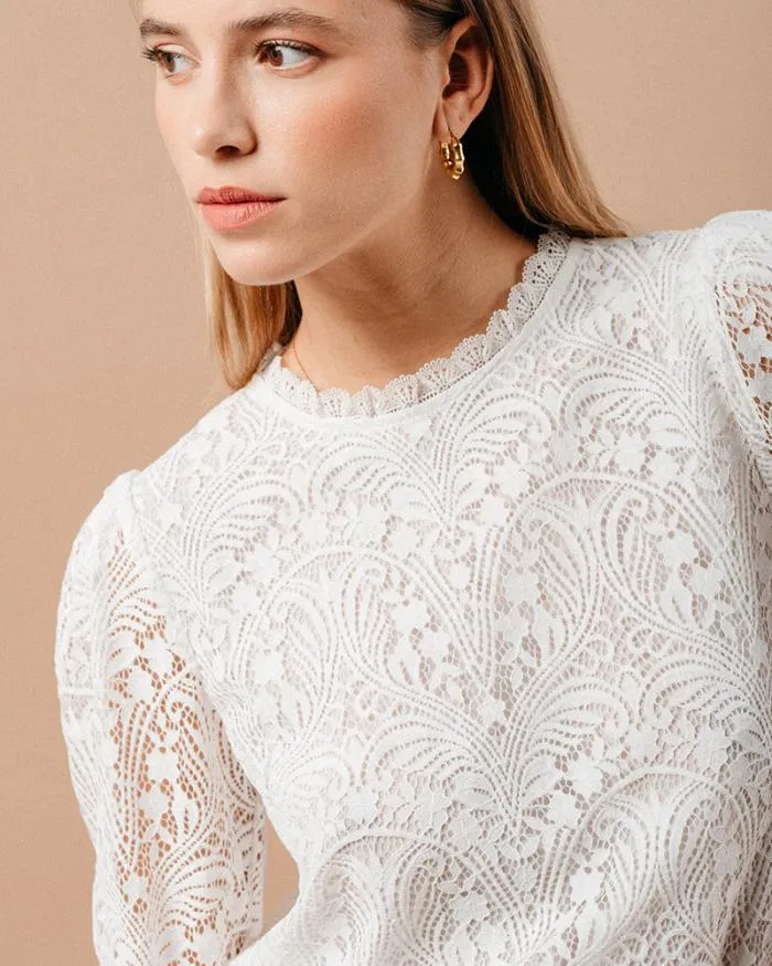 WOVEN TOP ECRU MAGNOLIA Shop Grace and Mila Dressy Tops
