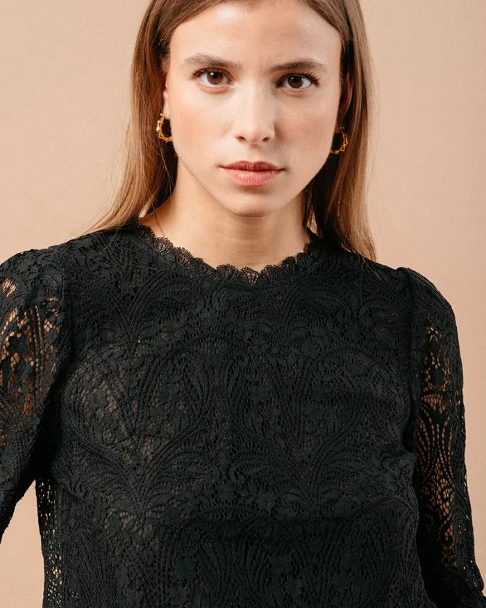 WOVEN TOP NOIR MAGNOLIA Shop Grace and Mila Dressy Tops