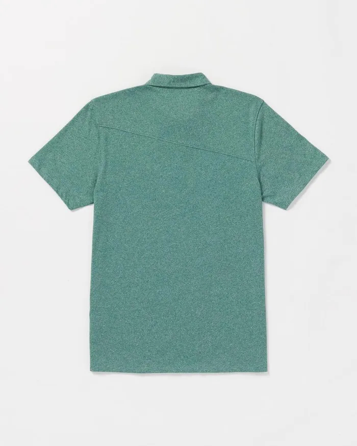 Wowzer Polo Short Sleeve Shirt 8211 Sea Green Mens Volcom Shirts and Flannels