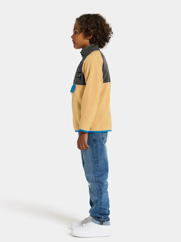 Yokto Kids039 Half Button Sandstorm Kids Didriksons Fleece and Midlayers