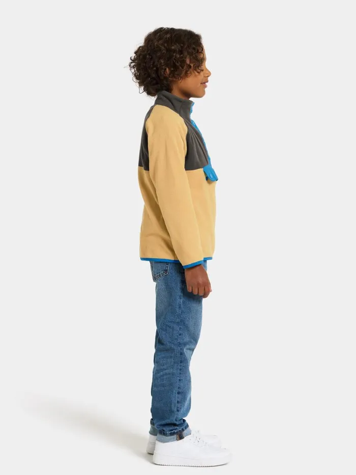 Yokto Kids039 Half Button Sandstorm Kids Didriksons Fleece and Midlayers