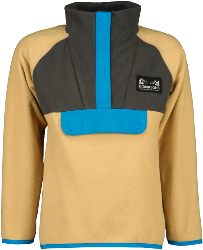Yokto Kids039 Half Button Sandstorm Kids Didriksons Fleece and Midlayers