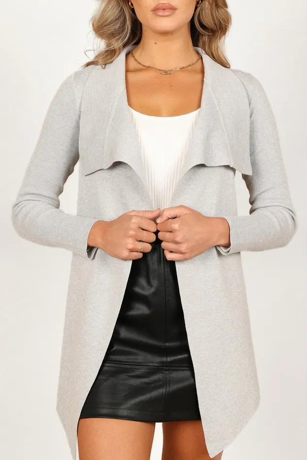 Zimmer Cardigan Grey Women Sweaters Petal and Pup