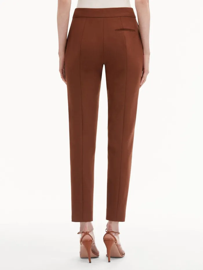 ZipFront Skinny Pant Cocoa Women Oscar De La Renta Pants and Skirts ZipFront Skinny Pant Cocoa Women Oscar De La Renta Pants and Skirts