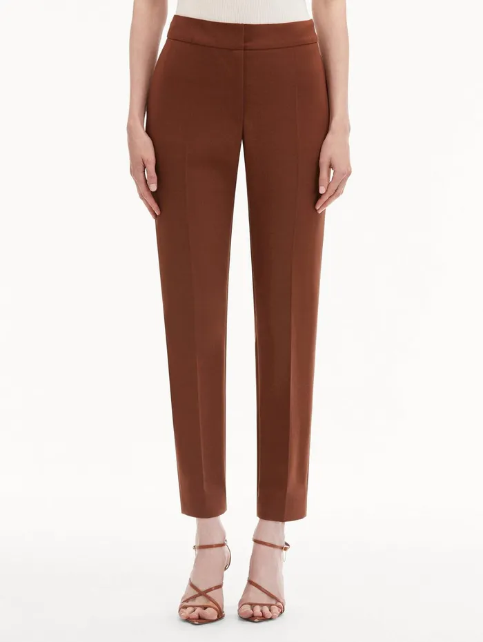 ZipFront Skinny Pant Cocoa Women Oscar De La Renta Pants and Skirts ZipFront Skinny Pant Cocoa Women Oscar De La Renta Pants and Skirts