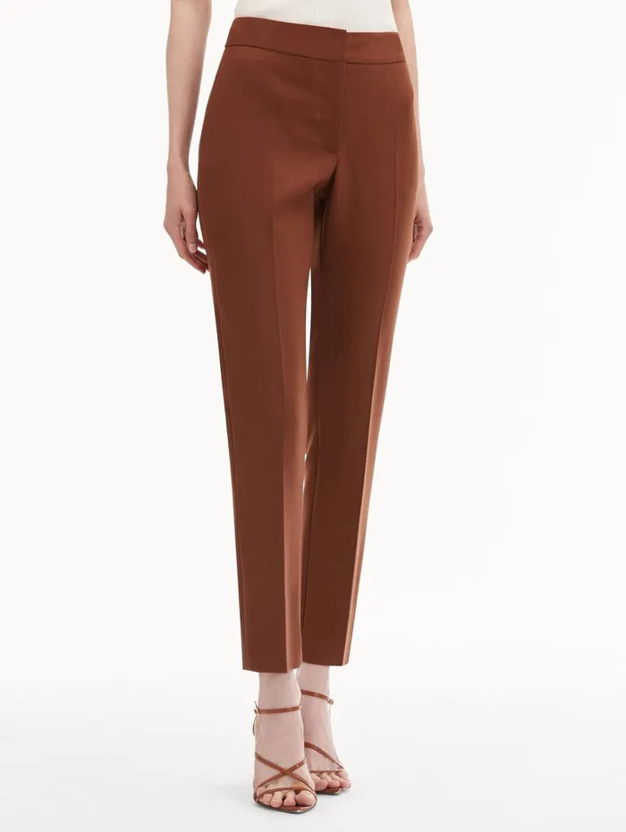ZipFront Skinny Pant Cocoa Women Oscar De La Renta Pants and Skirts ZipFront Skinny Pant Cocoa Women Oscar De La Renta Pants and Skirts