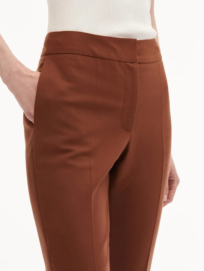 ZipFront Skinny Pant Cocoa Women Oscar De La Renta Pants and Skirts ZipFront Skinny Pant Cocoa Women Oscar De La Renta Pants and Skirts
