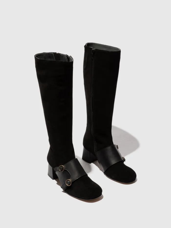 Zip Up Boots SOFY168FLY BLACK Women Fly London Boots