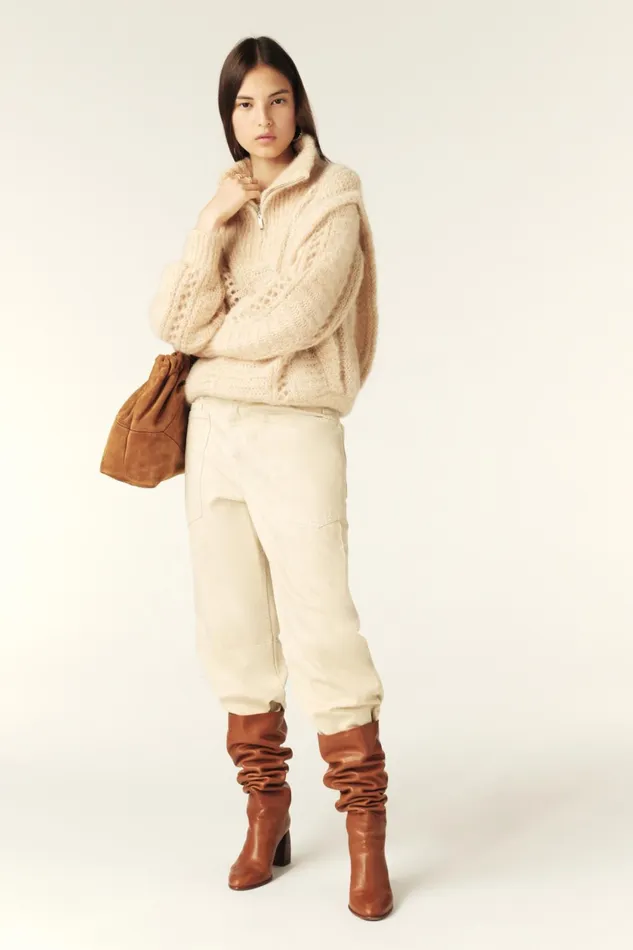 ZipUp Neckline Sweater Balazo Yellow Women Baandsh Sweaters and Cardigans