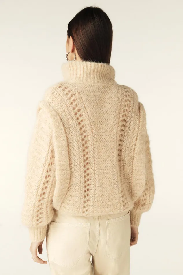 ZipUp Neckline Sweater Balazo Yellow Women Baandsh Sweaters and Cardigans